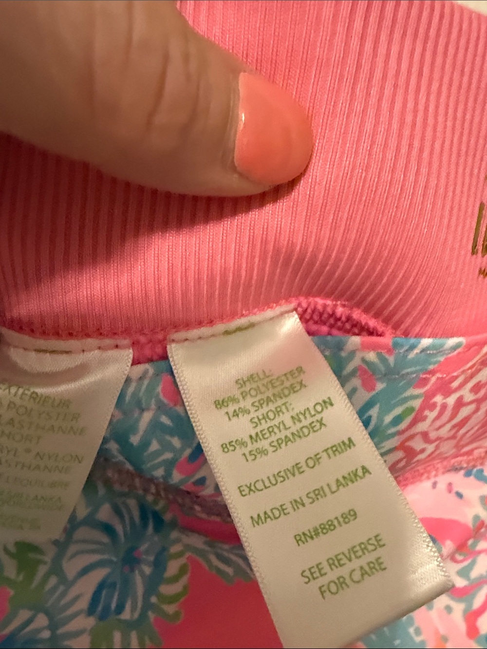 Lilly Pulitzer Women’s Pink Floral Print Skort - Picture 5 of 5